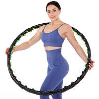 Обруч масажний Хулі Хуп Hula Hoop з магнітами для схуднення та талії, розбірний, 97 см, JS-6002, 1,35 кг