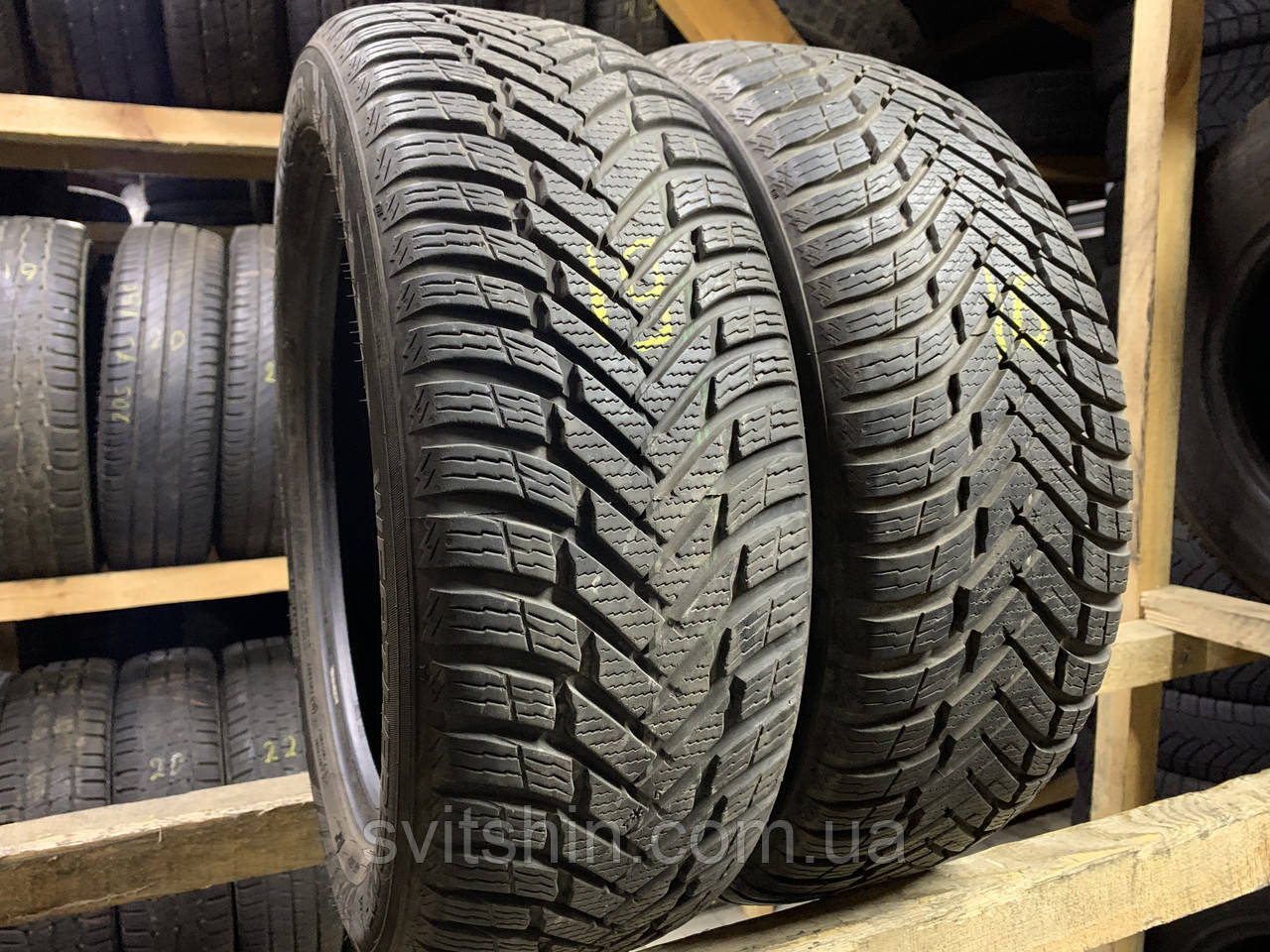 Зимові шини 205/55R16 Nokian Weatherproof 7.5-8мм 2шт, фото 1