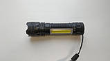 Ліхтар компактний акумуляторний Police/Bailong BL-529B SMD+COB, microUSB, пластик, фото 3