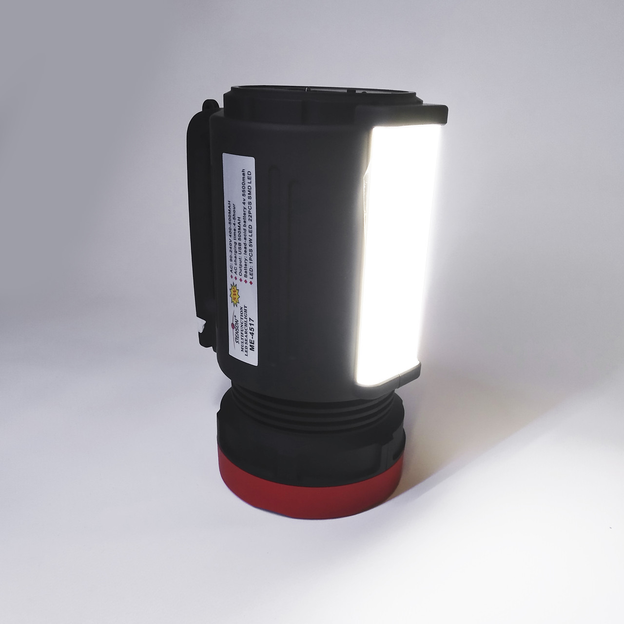 Мощный фонарь 5W Stenson ME-4517 на акамуляторе с павербанком - фото 6 - id-p1729727803
