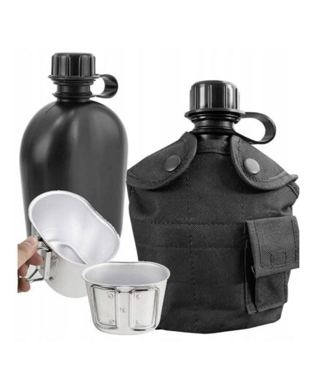 Фляга Mil-Tec с Котелком в Чехле, Чёрная, Мультикам — Купить Недорого ...