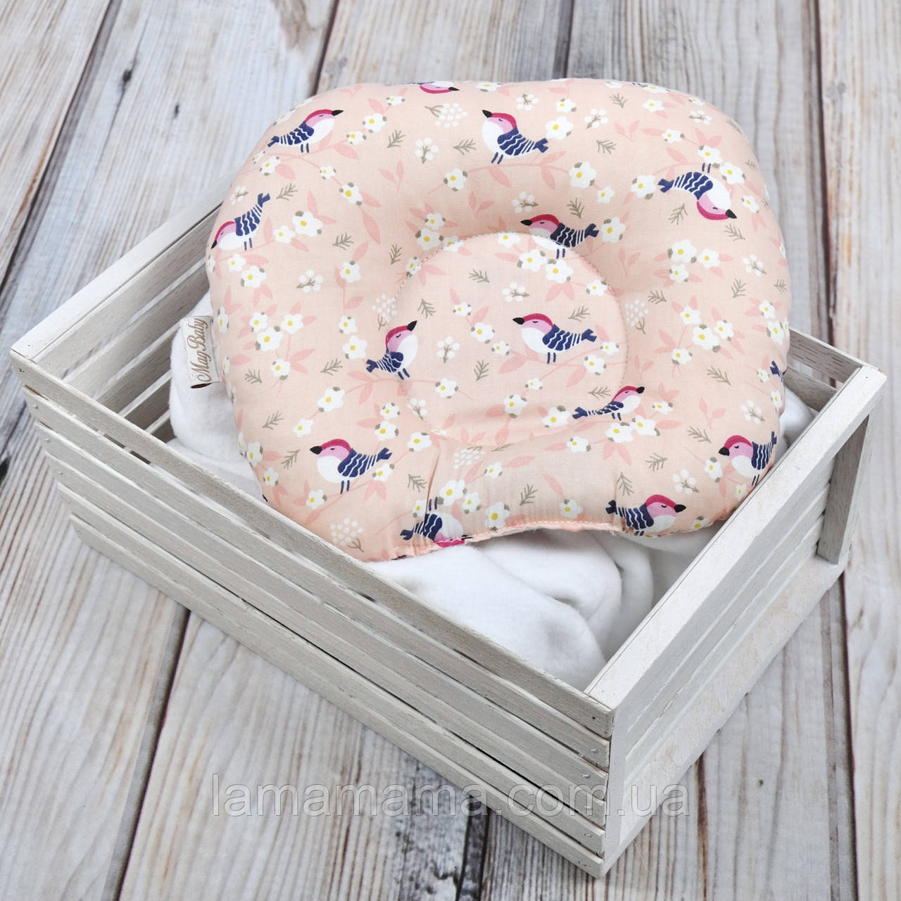 Подушка для новонароджених Класик Райські птахи, фото 1