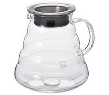 Скляний кувшин заварник для заварювання кави Hario XGS-80TB 800 мл сервірувальний для кавоварки прозорий