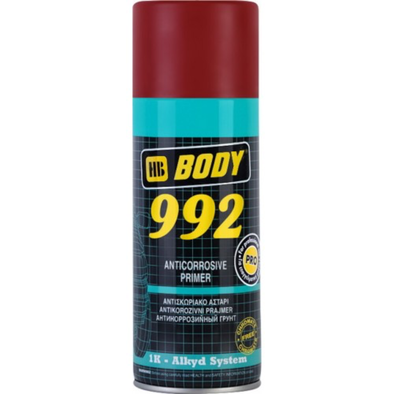 Грунт алкідний антикорозійний HB BODY 992, 400 мл Аерозоль Коричневий