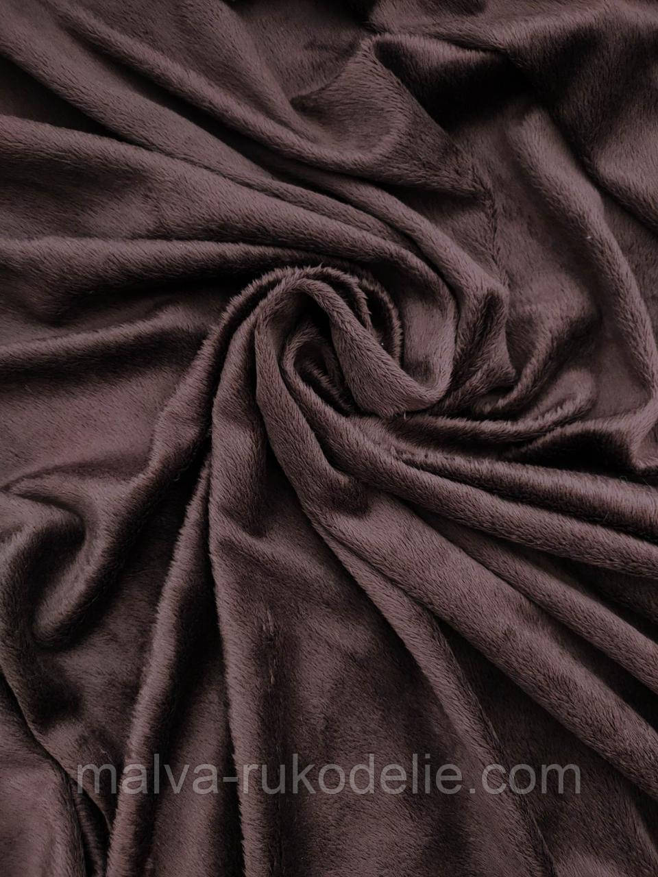 Плюш чорний шоколад, фото 1