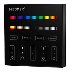 Настінний смарт-комплекс Mi-Light для ДК 4-зональний RGB+CCT BL4-B