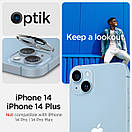 Захисне скло Spigen для камери iPhone 14/14 Plus — Optik Camera Lens (2шт), Crystal Clear (AGL05229), фото 7