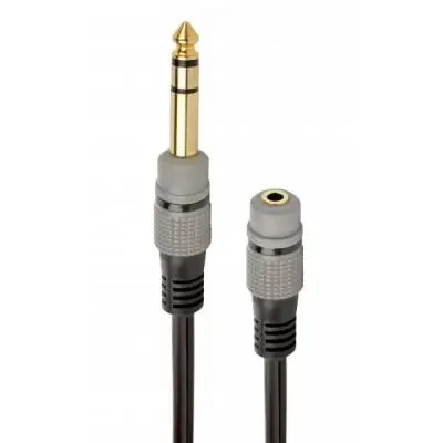 AUX перехідник Cablexpert 3.5mm to 6.35mm Black A-6.35M3.5F-0.2M