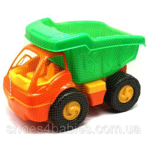 Пластикова машинка Самоскид оранжево-зелений