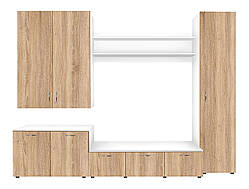 Стінка Серхіо New МАКСІ-Мебель Білий гладкий/Дуб сонома (5102100)