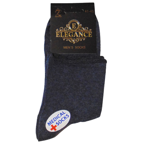 Шкарпетки без гумки Elegance 41-45 сині, фото 1