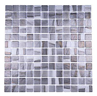 Мозаїка АкваМо під камінь, граніт, мармур сірий Revolut Grey 31.7x31.7 для кухні, басейну, хамама за 1 ШТ