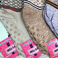 Хутряні шкарпетки тапочки жіночі Yu Feng (візерунок), фото 2