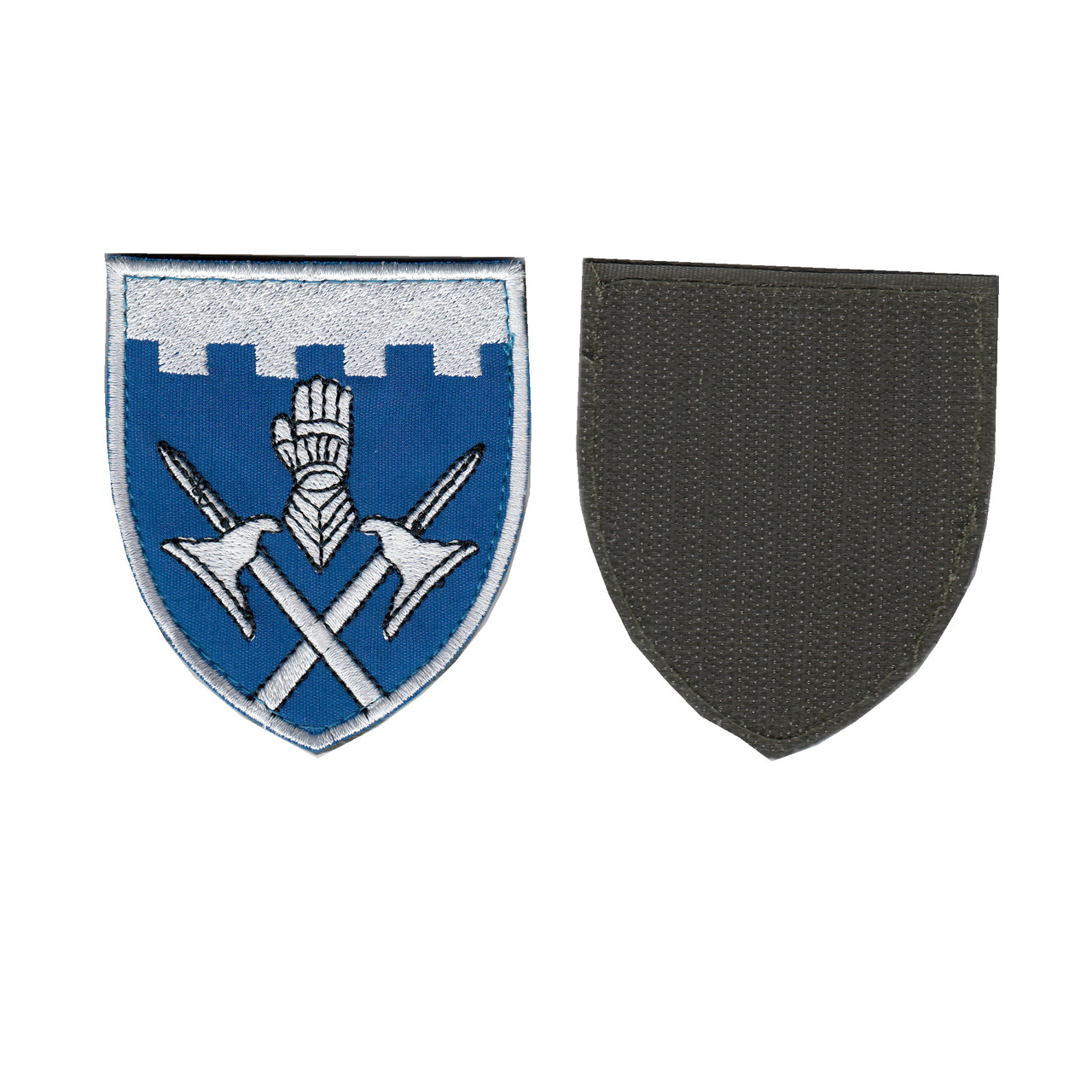 Шеврон військовий / армійський, 101 ОБрО ГШ , на липучці, на синьому, ЗСУ. 7см * 8см