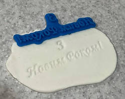 Пластиковий відбиток З Новим роком