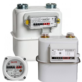 Лічильники газу, регулятори газу, фільтра