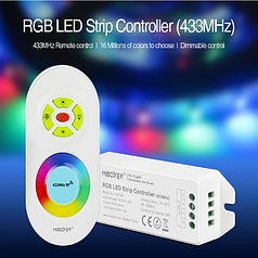 Комплект керування Mi-Light RF 433GHz RLC042 RGB 2в1 пульт 1 зона + LED контролер 12/24 В RLC042-RGB