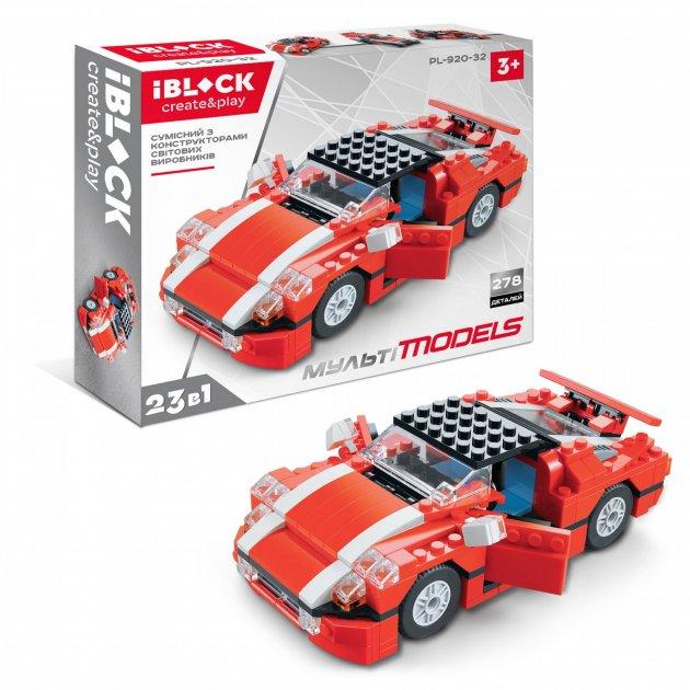 Конструктор "IBlock" Мультіmodels,машинка,23в1,278дет.,в кор-ці,28х21х5см №PL-920-32(12) КІ