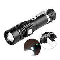 Ліхтар ручний X-Balog BL-518-T6 Li-Ion 18650 (MicroUSB), універсальні ліхтарики, фото 5