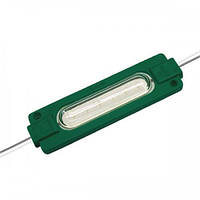 Лед модуль СОВ-led 2Вт Зелений 12В IP67 з лінзою (кратно 10 шт) (ціна за 1 шт)