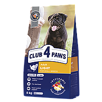 Клуб 4 Лапы Light корм для стерилізованих собак дрібних порід з індичкою 5кг