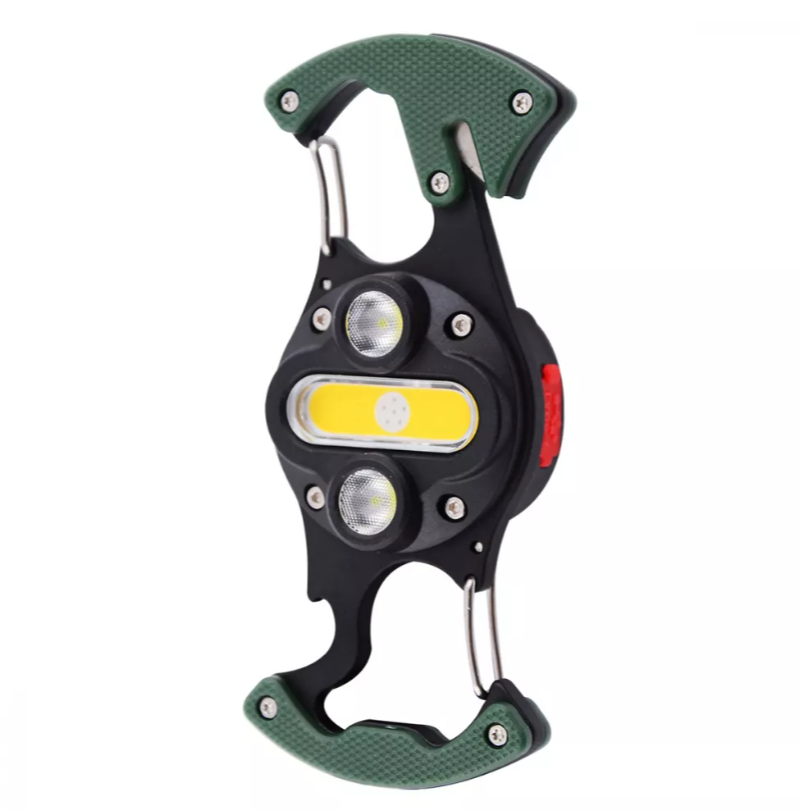 Акумуляторний LED ліхтарик W5146 з Type-C (7 режимів, карабін, ніж, магніт), фото 1