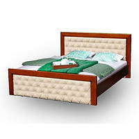 Ліжко дерев'яне Freedom двоспальне Горіх/Патина 160х200 см (Мікс-меблі ТМ)