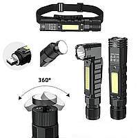 Ліхтарик акумуляторний Supfire G19 LED+COB 5W 3.7V 500Lm 4000К ІР42 багатофункціональний