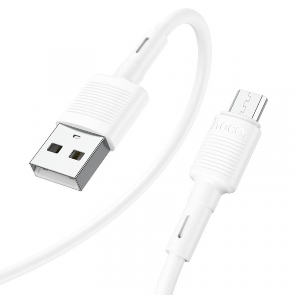 Кабель Micro USB 1.0 m HOCO X83 Fast Charging білий (коробка)