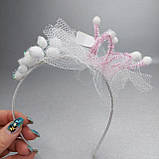Красива легка корона Принцеси на обручі ручна робота, фото 3