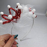 Красива легка корона Принцеси на обручі ручна робота, фото 2