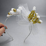 Красива легка корона Принцеси на обручі ручна робота, фото 4