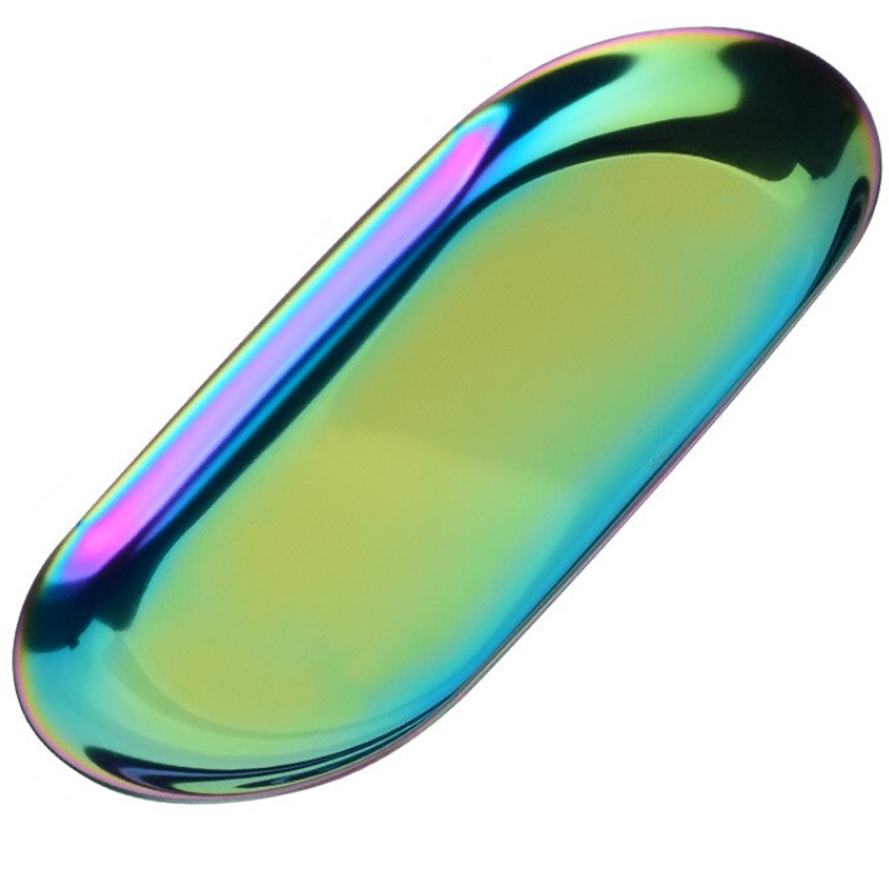 Металева ємність, лоток для замочування та дезінфекції інструментів, 18 см райдужна