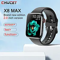 Акція!!! Смарт часи X8 Max Big 2 дюйма Чорний Смарт годинник 2 дюйма Smart Watch