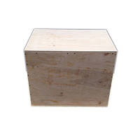 Пліометрична тумба для кросфіту 40х50х60 см без фарбування