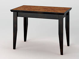 Маленький 100*60 см дерев'яний нерозкладний кухонний стіл "Лайт" від Летро (білий, венге, дуб сонома, горіх)