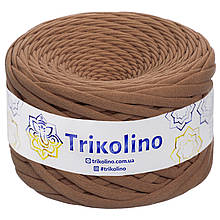Трикотажна пряжа Trikolino, 7-9 мм., 50 м., Какао, нитки для в'язання