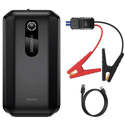 Пускозарядний пристрій Бустер Baseus AIR Car Jump Starter Super Energy 3in1 12V 10000mAh 1000A