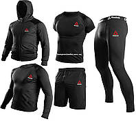 Компрессионная спортивная одежда Adidas 5в1 стиль 2024\одежда для занятия спортом\ размер М-ХХЛ М, Полиэстер, Комплект, 260 г/м2, Для мужчин