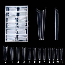 Гелеві тіпси для нарощування нігтів, 120 шт/уп. Арка А50