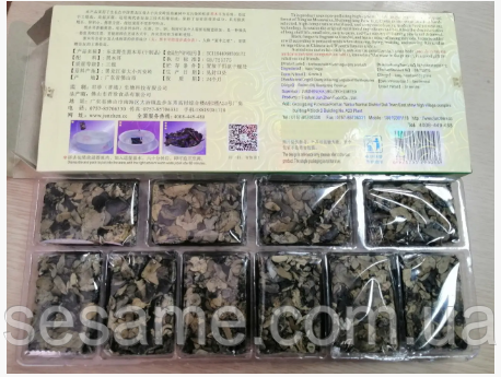 Древесный чёрный гриб Муэр прессованный упаковка 400 грамм (20г *20 шт) - фото 2 - id-p1733908099