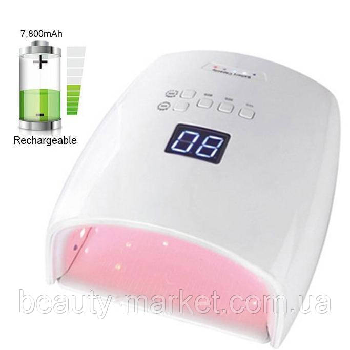 Лампа з акумулятором 7800 мАh для манікюру UV LED S-10 Cordless, 48W
