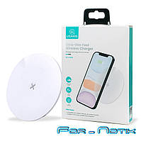 Беспроводное зарядное устройство Usams US-CD149 Ultra-thin Fast Wireless Charger 15W White