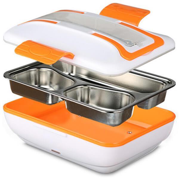 Якісний ланч-бокс із підігрівом їжі від мережі 220 V 820 мл, фото 1