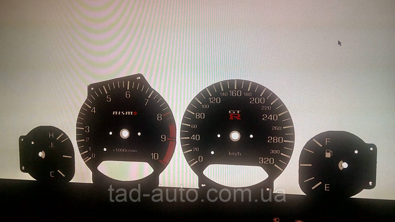 Шкалы приборов Nissan Skyline gtr r34