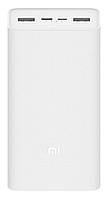 Зовнішній акумулятор (павербанк) Xiaomi Mi 3 18W 30000mAh  White (PB3018ZM)