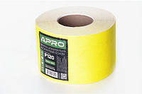 Бумага шлифовальная APRO P120 115мм*50м рулон (бумажная основа)