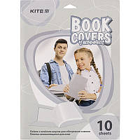 Плівка самоклейна для книг Kite K20-306, 50x36 см, 10 штук, прозора