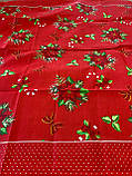 Скатертина новорічна на стіл на 12 осіб 130х220 см, фото 8