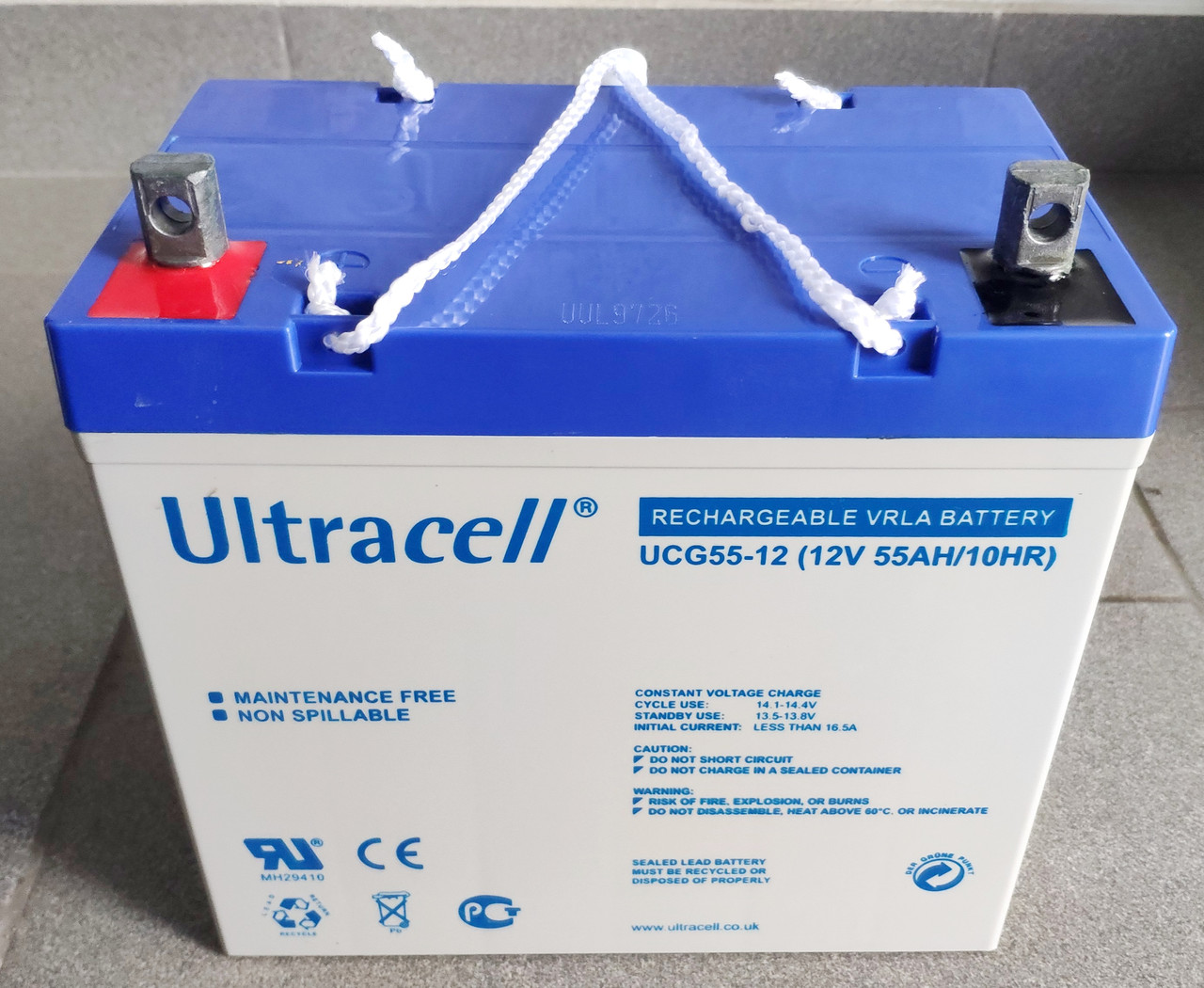 Акумуляторна батарея Ultracell UCG55-12 GEL 12 V 55 Ah (229 x 138 x 210)